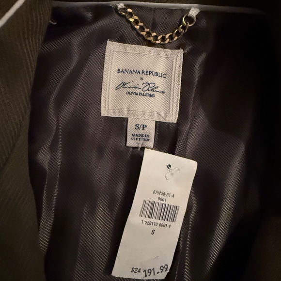 NWT Banana Republic Olivia Palermo belted military style jacket - Picture 3 of 8